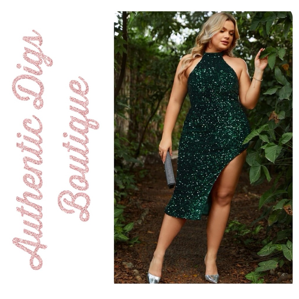 Beautiful sequined midi Holiday Dress